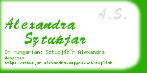 alexandra sztupjar business card
